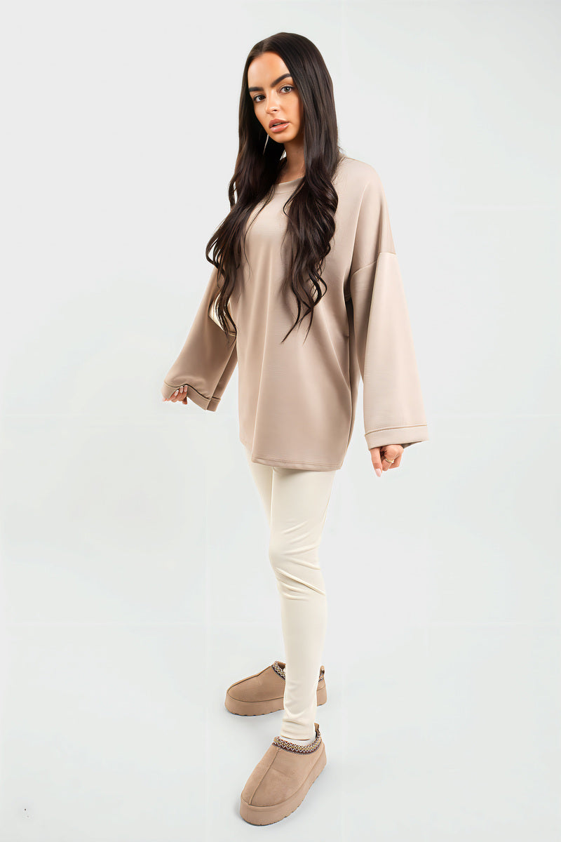 Oversized Long Sleeve Sweatshirt Top