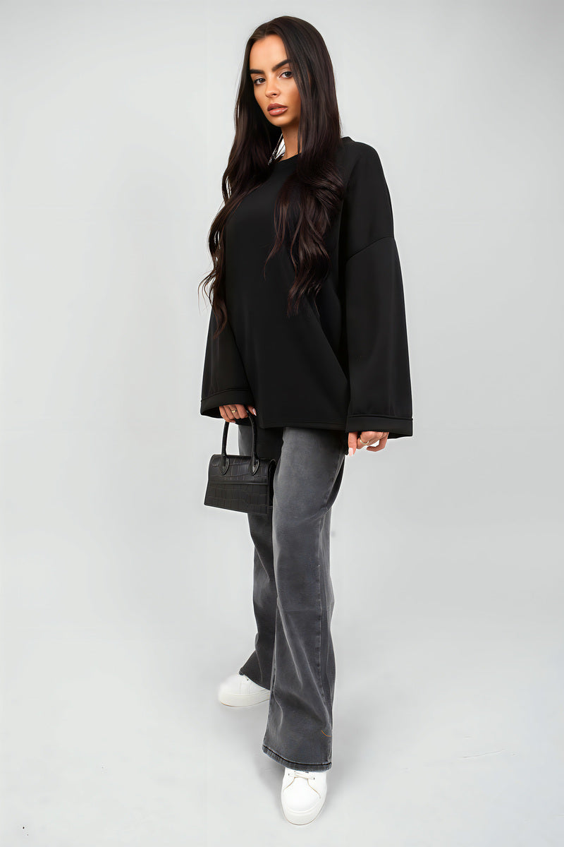 Oversized Long Sleeve Sweatshirt Top