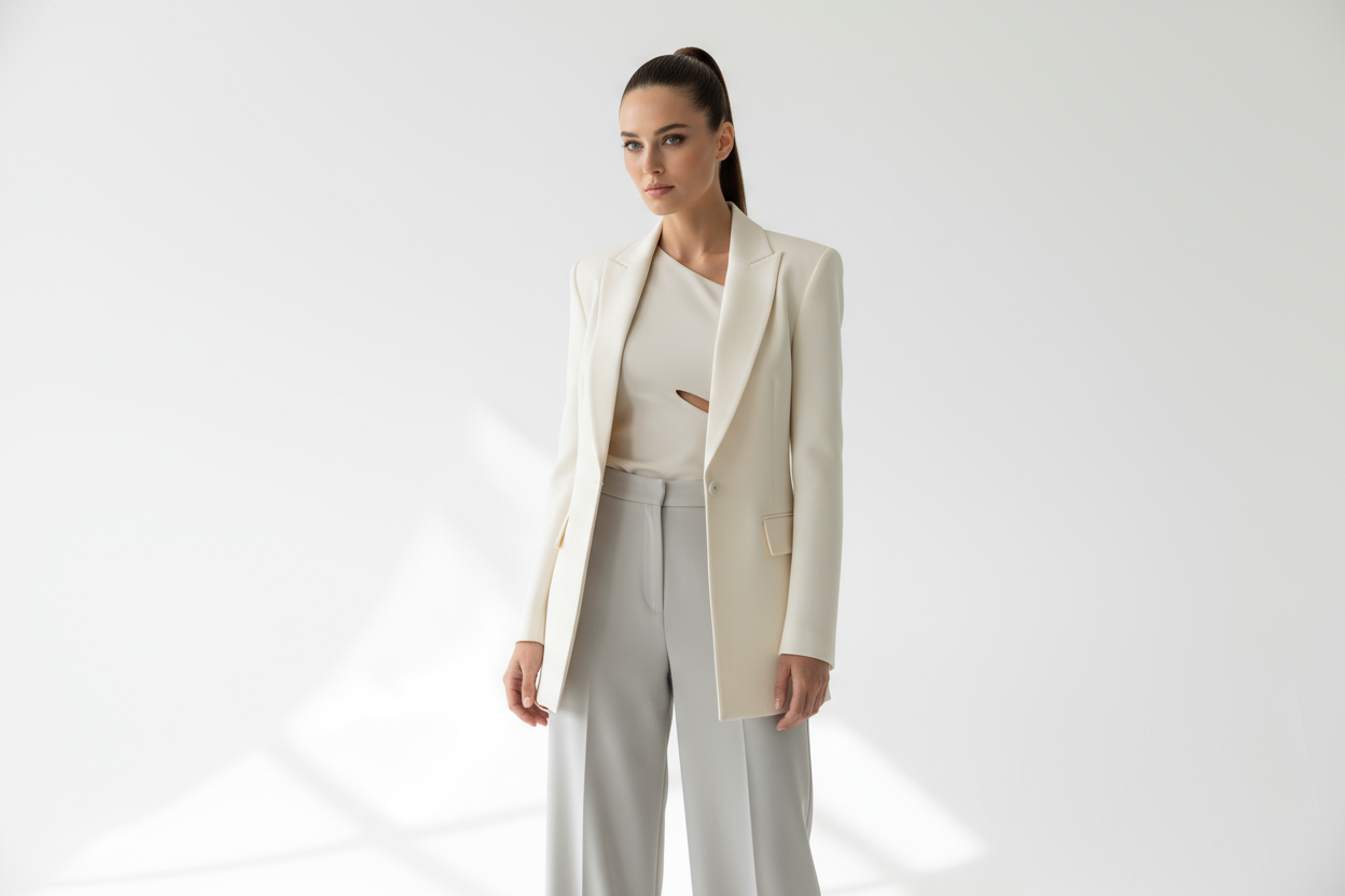 Fashion model with my store product 