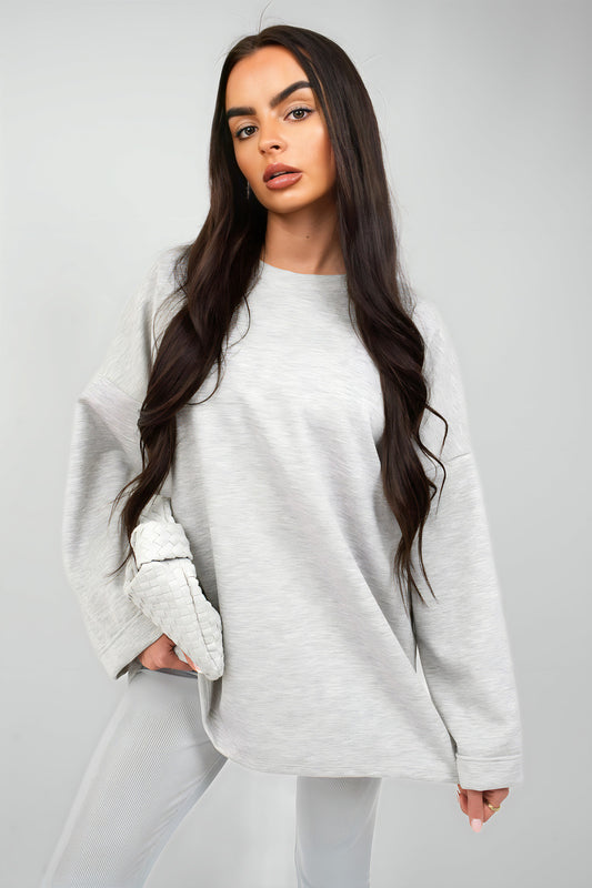 Oversized Long Sleeve Sweatshirt Top
