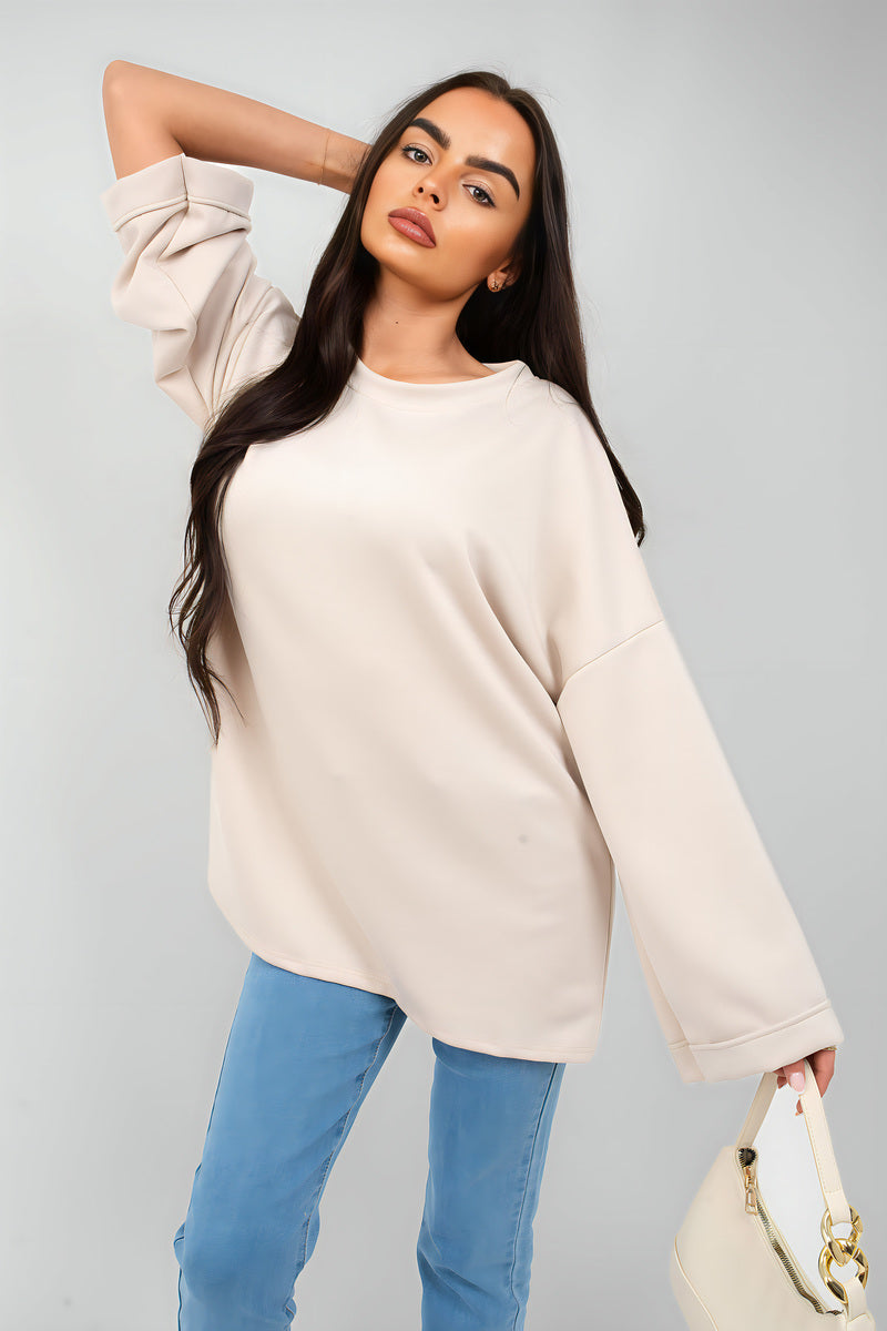 Oversized Long Sleeve Sweatshirt Top